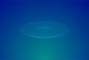 CSS3细线条圆形波纹动画特效